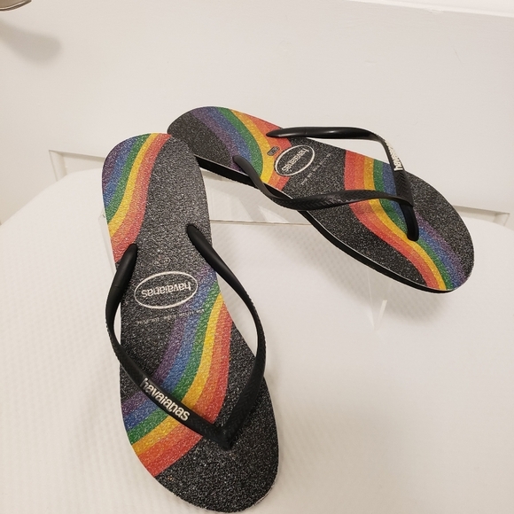 Havaianas Slim Pride Flip Flops Size 11/12, 41/42 Comfy, Casual - Picture 2 of 8